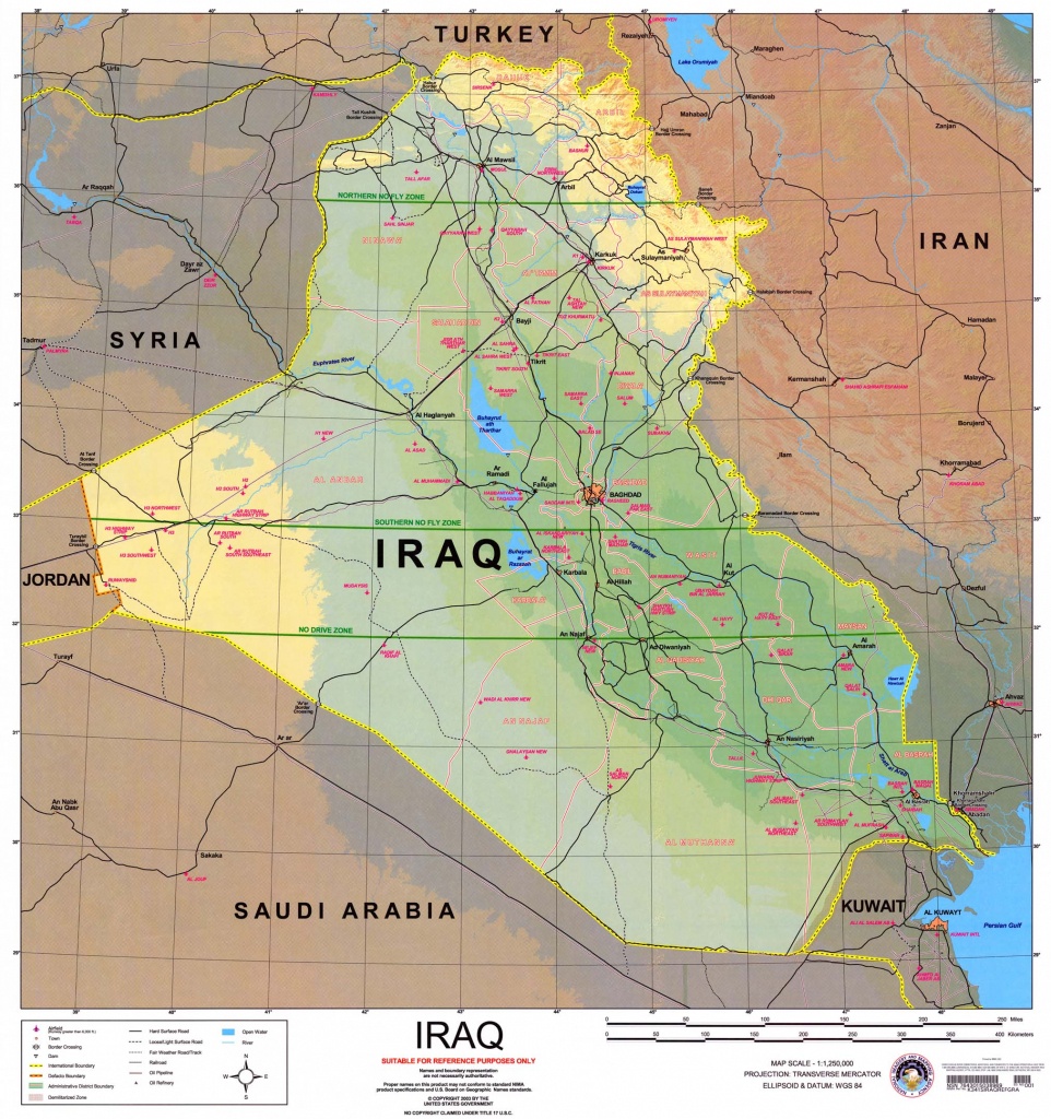 Printable Map Of Iraq Printable Maps