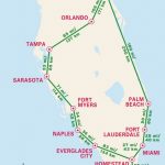 1 Week Florida Road Trip: Miami, The Atlantic Coast, & Orlando   Florida Vacation Map