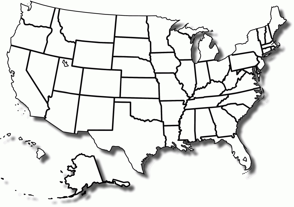 1094 Views | Social Studies K-3 | State Map, Map Outline, Blank - Map Of The Us States Printable