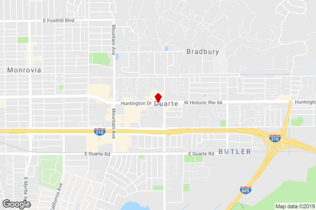 1230 E Huntington Dr, Duarte, Ca, 91010 - Property For Lease On - Duarte California Map