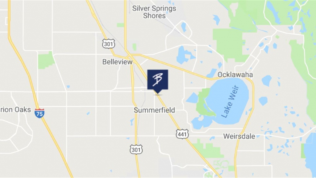 13685 S Us Highway 441, Summerfield, Fl 34491 - Retail Space For - Summerfield Florida Map