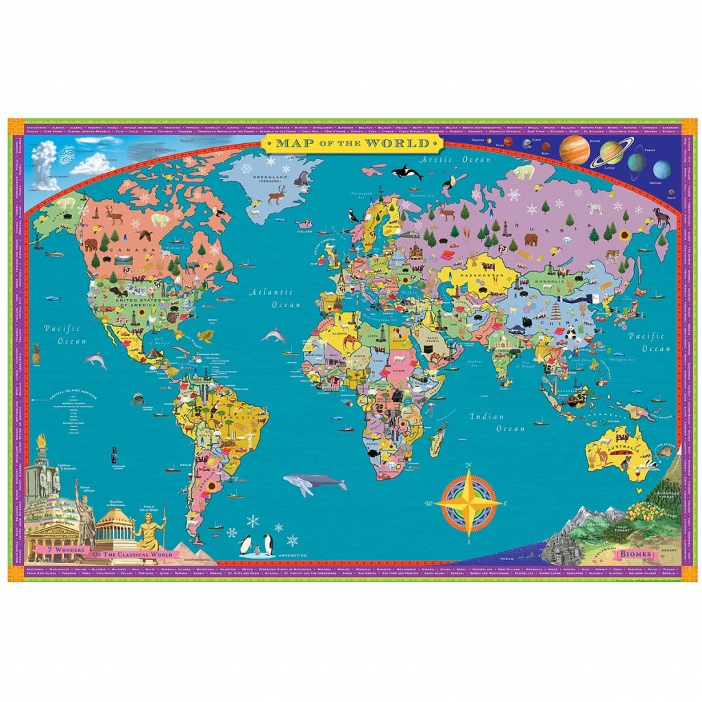14964 1 1200Px Children S Map Of The World 9 - World Wide Maps - Children&amp;amp;#039;s Map Of The World Printable