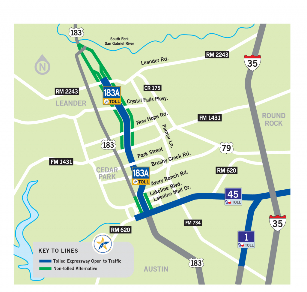 183A Toll | Central Texas Regional Mobility Authority - Texas Highway 183 Map