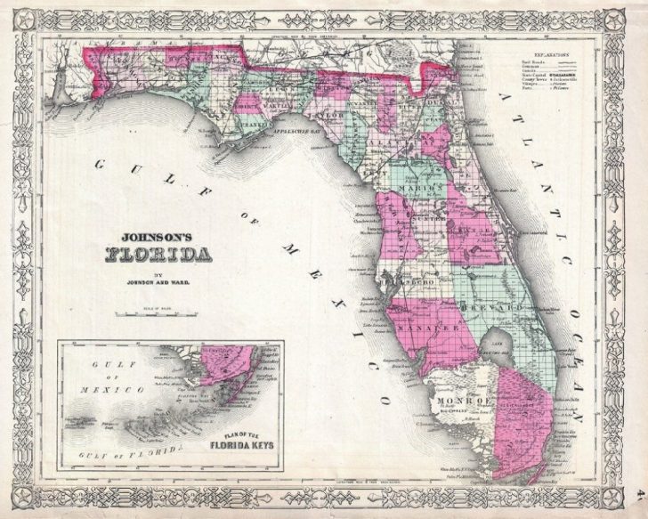 Florida Map Poster