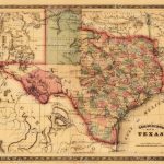 1866 Texas Map Old West Map Antique Texas Map Restoration   Old Texas Maps For Sale