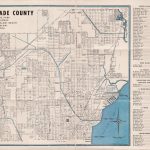 1952 Map Of North Dade County Florida | Etsy   Map Of Dade County Florida