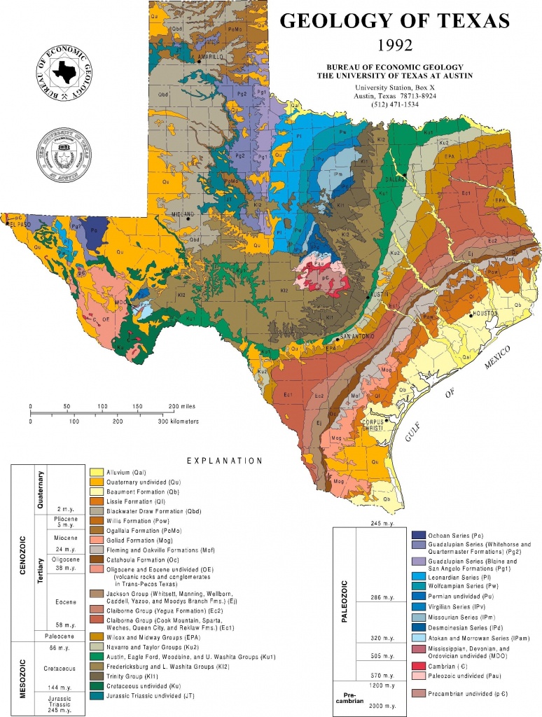 1992 Geologic Map Of Texas | Geography/geology | Pinterest | Texas - Texas Geologic Map Google Earth