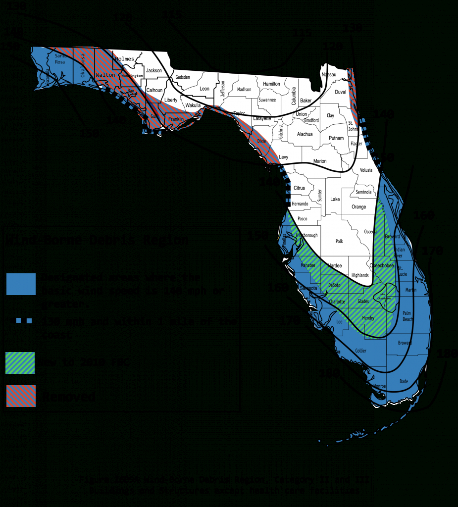 2010 Wind Maps - Florida Zone Map