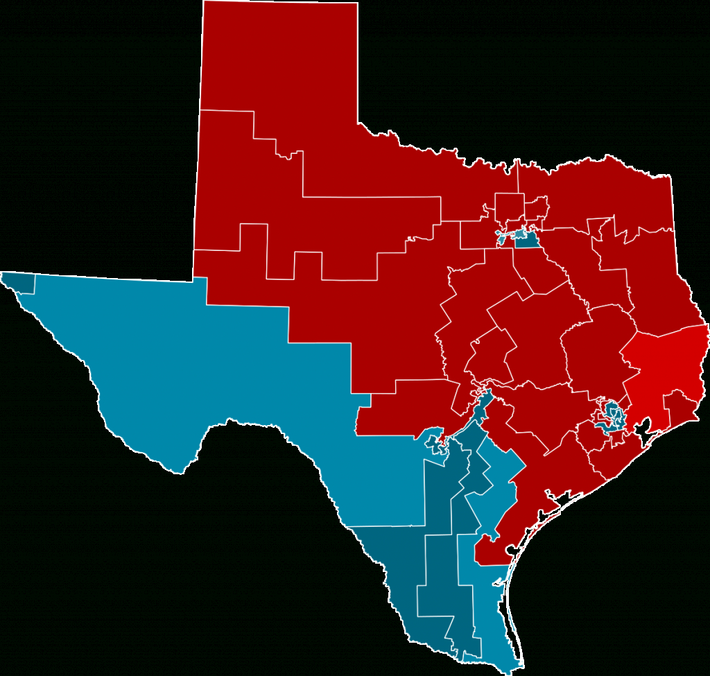 2012 United States House Of Representatives Elections In Texas - Texas Us Congressional District Map