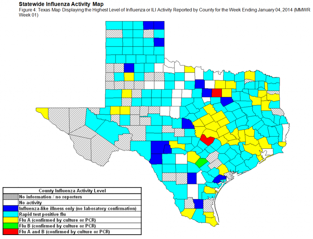 2013-2014 Dshs Flu Report Week 1 - Texas Flu Map 2017