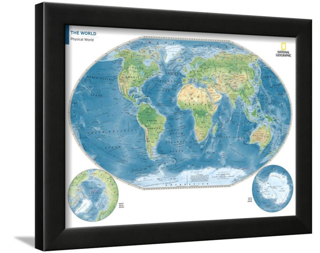 2014 Physical World Map - National Geographic Atlas Of The World - National Geographic World Map Printable