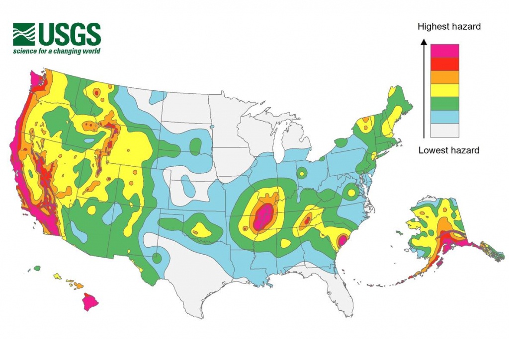 2014 Usgs National Seismic Hazard Map - Usgs Earthquake Map California