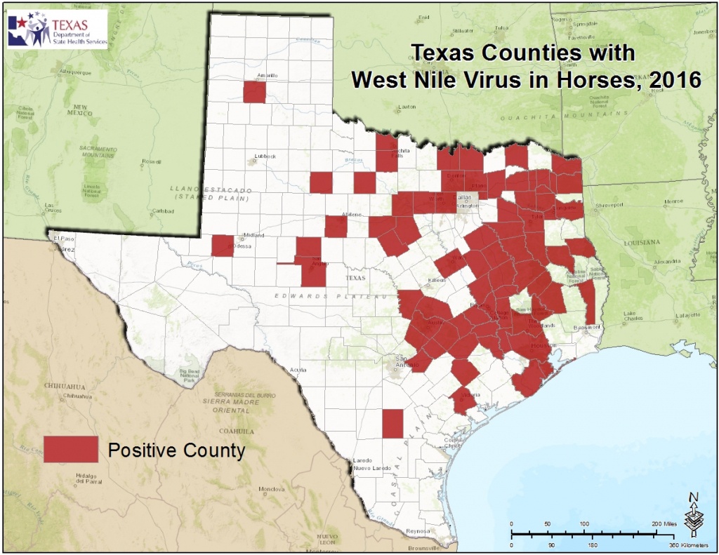 2016 Texas West Nile Virus Maps - Zika Virus Texas Map