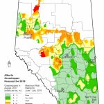 2018 Grasshopper Forecast | Alberta.ca   Printable Map Of Alberta