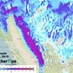 2019  An Enormous Year For California Ski Resorts   Snow Level Map California