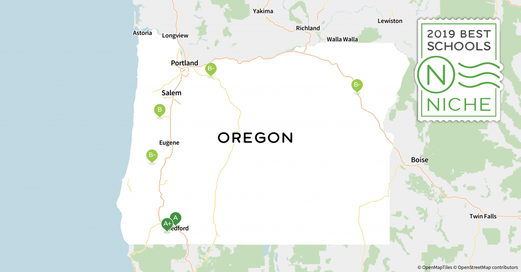 2019 Best School Districts In Oregon - Niche - California School District Rankings Map
