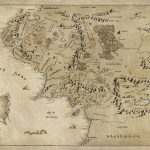 2019 Map Of Middle Earth Lord Of The Rings Art Silk Print Poster   Printable Map Of Middle Earth