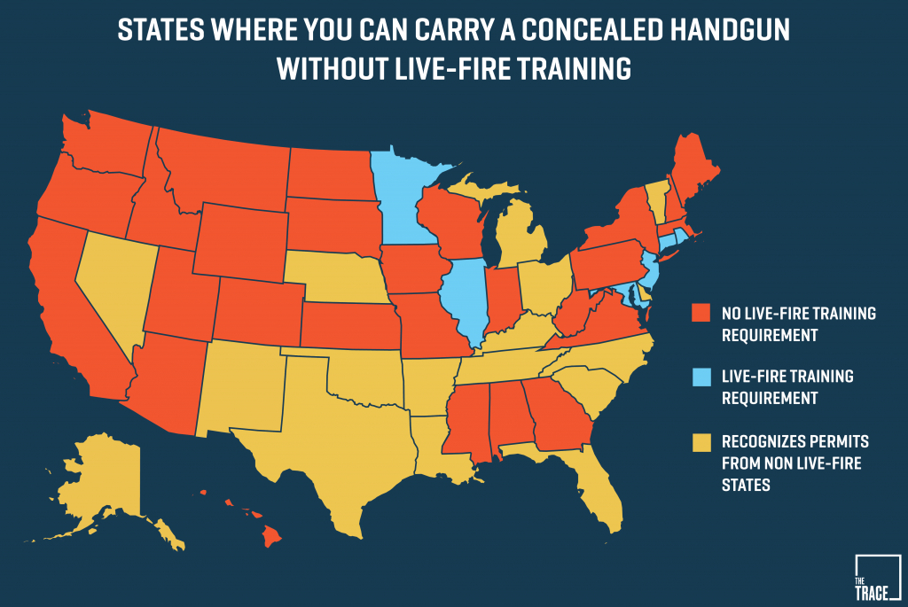 26 States Will Let You Carry A Concealed Gun Without Making Sure You - Florida Ccw Reciprocity Map 2017
