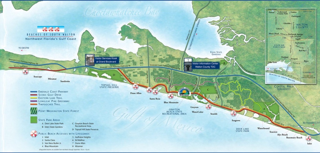 30A Map Florida - Google Search | Maps | Map, Search - Northwest Florida Beaches Map