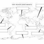 38 Free Printable Blank Continent Maps | Kittybabylove   Printable Map Of The 7 Continents And 5 Oceans