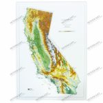 3D Relief Map California   Wall Maps   3D Map Of California
