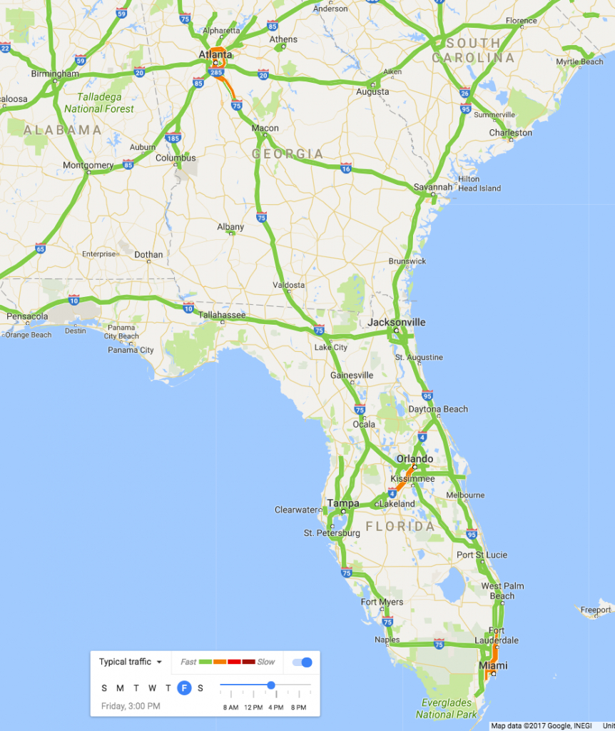 4 Maps That Show The Gigantic Hurricane Irma Evacuation | Wired - Google Maps Tallahassee Florida