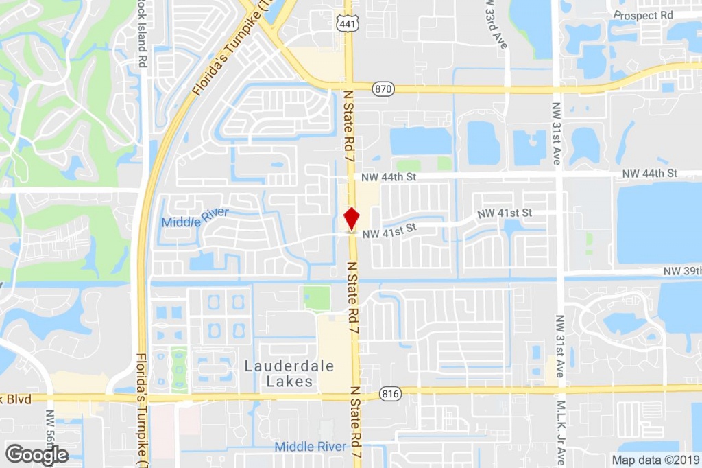 4101-4397 North State Road 7, Lauderdale Lakes, Fl, 33319 - Strip - Lauderdale Lakes Florida Map