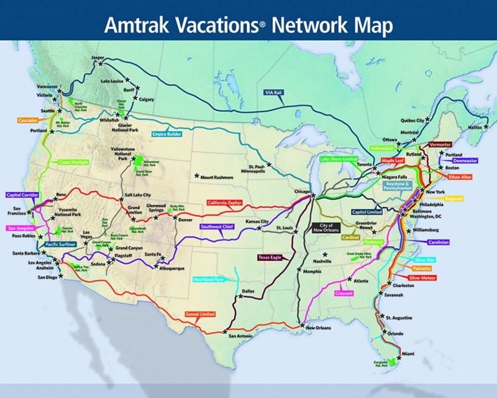 5 Iconic Train Journeys To Check Off Your Bucket List | Amtrak Vacations - Amtrak Map Southern California