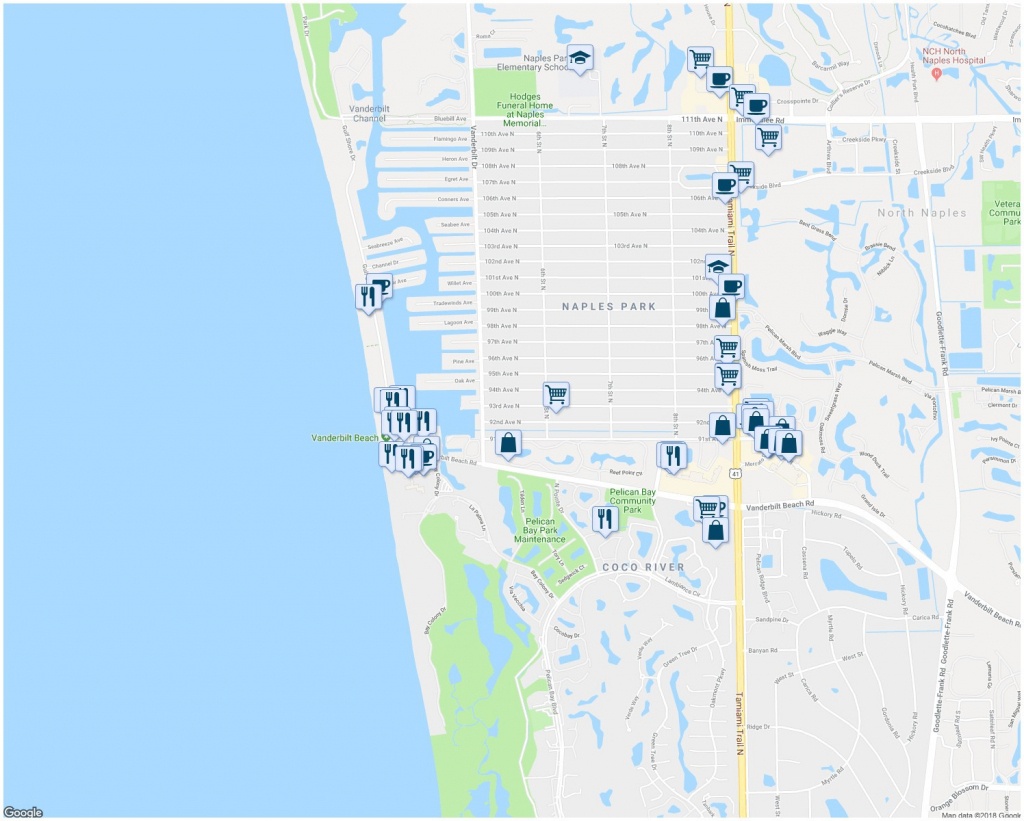 544 93Rd Avenue North Naples Fl Walk Score Map Of Naples Florida - Map Of Naples Florida Neighborhoods