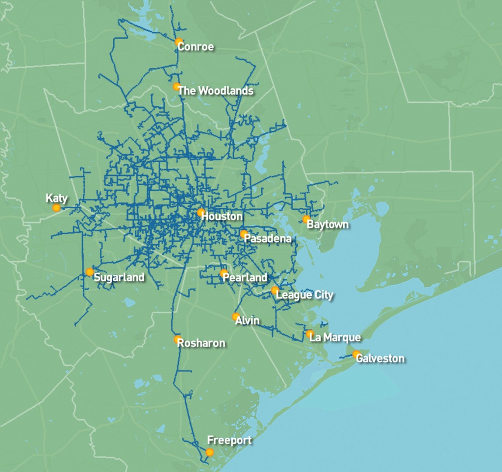 5,500 Route Mile Fiber Optic Network Houston Texas - Texas Fiber Optic Map