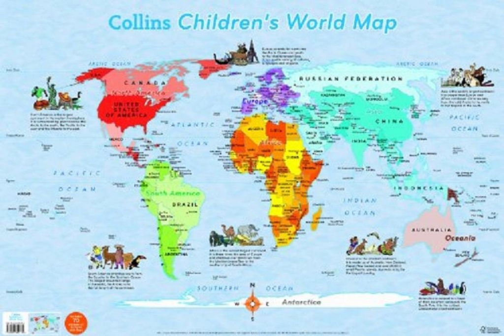 61K B4Hqlil Children S Map Of The World 2 - World Wide Maps - Children&amp;amp;#039;s Map Of The World Printable