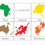 7 Continents Coloring Page | Free Download Best 7 Continents – Montessori World Map Free Printable