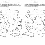 7 Continents Cut Outs Printables | World Map Printable | World Map   World Map Puzzle Printable