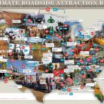 79 Weird Roadside Attractions Road Trip[Infographic]   Titlemax   Texas Sightseeing Map