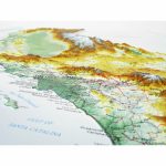 951   California Raised Relief Map   3D Map Of California