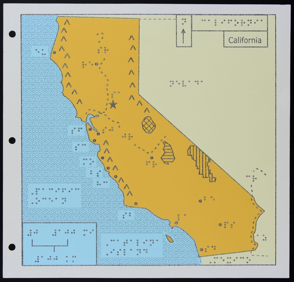 A Map Of California For The Blind | Kcet - Picture Of California Map