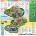 A Map Of Disney's Twin Parks: Disneyland And California Adventure   Disney World California Map