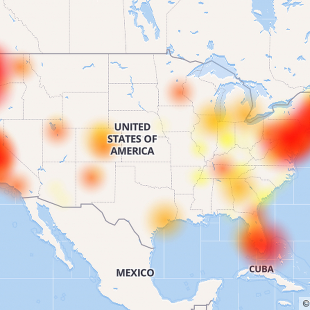 A Nationwide Comcast Landline Outage Is Affecting Thousands Of - Comcast Coverage Map Florida