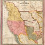 A New Map Of Texas, Oregon And California With The Regions Adjoining   California Territory Map