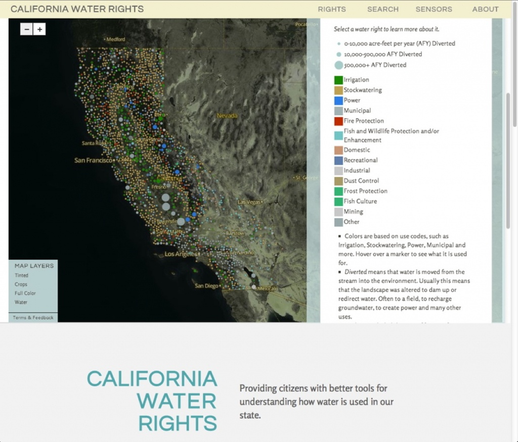 A New Water Atlas – Boom California - California Water Rights Map