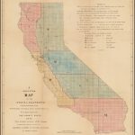A Skeleton Map Of The State Of California Exhibiting The U.s.   California Township And Range Map