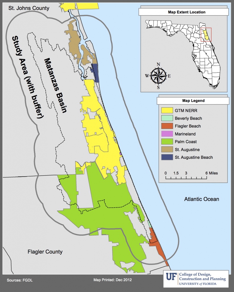 About | Planning For Sea Level Rise In The Matanzas Basin - Marineland Florida Map