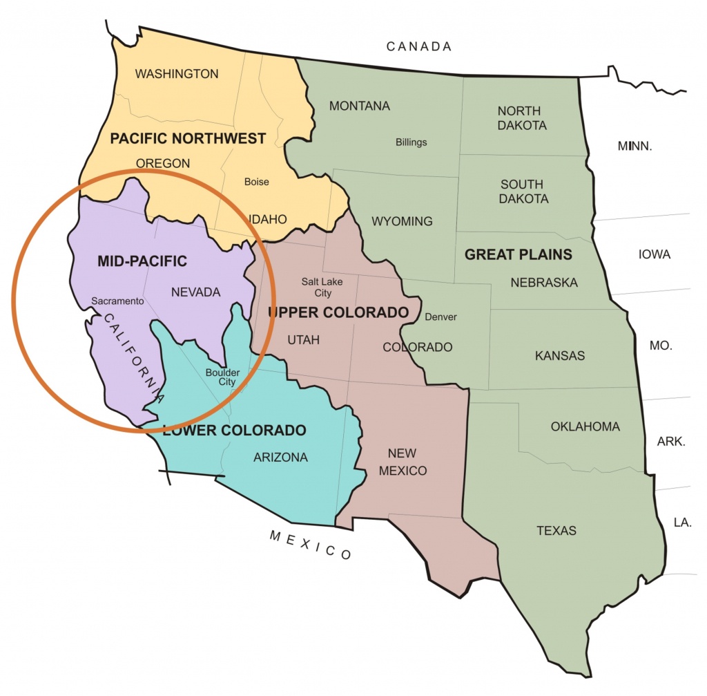About Us | Mid-Pacific Region - Map Of Mid California