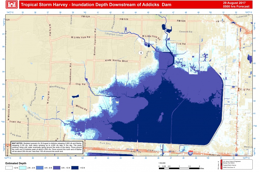 Addicks And Barker Potential Flood Maps - Barker Texas Map