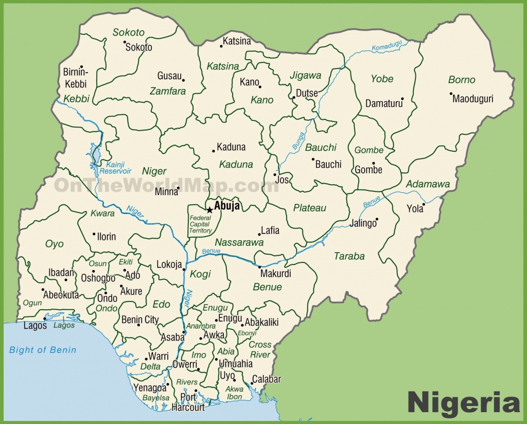 Administrative Divisions Map Of Nigeria - Printable Map Of Nigeria