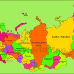 Administrative Divisions Map Of Russia   Printable Map Of Russia