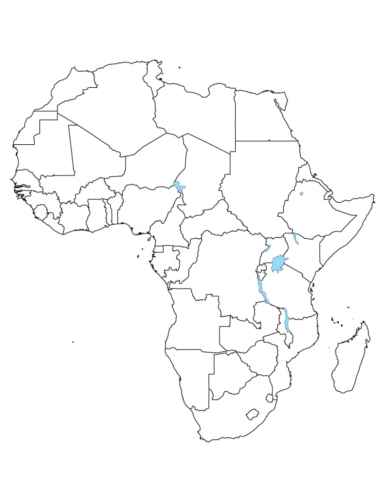 Africa Blank Political Map - Maplewebandpc - Printable Political Map Of Africa