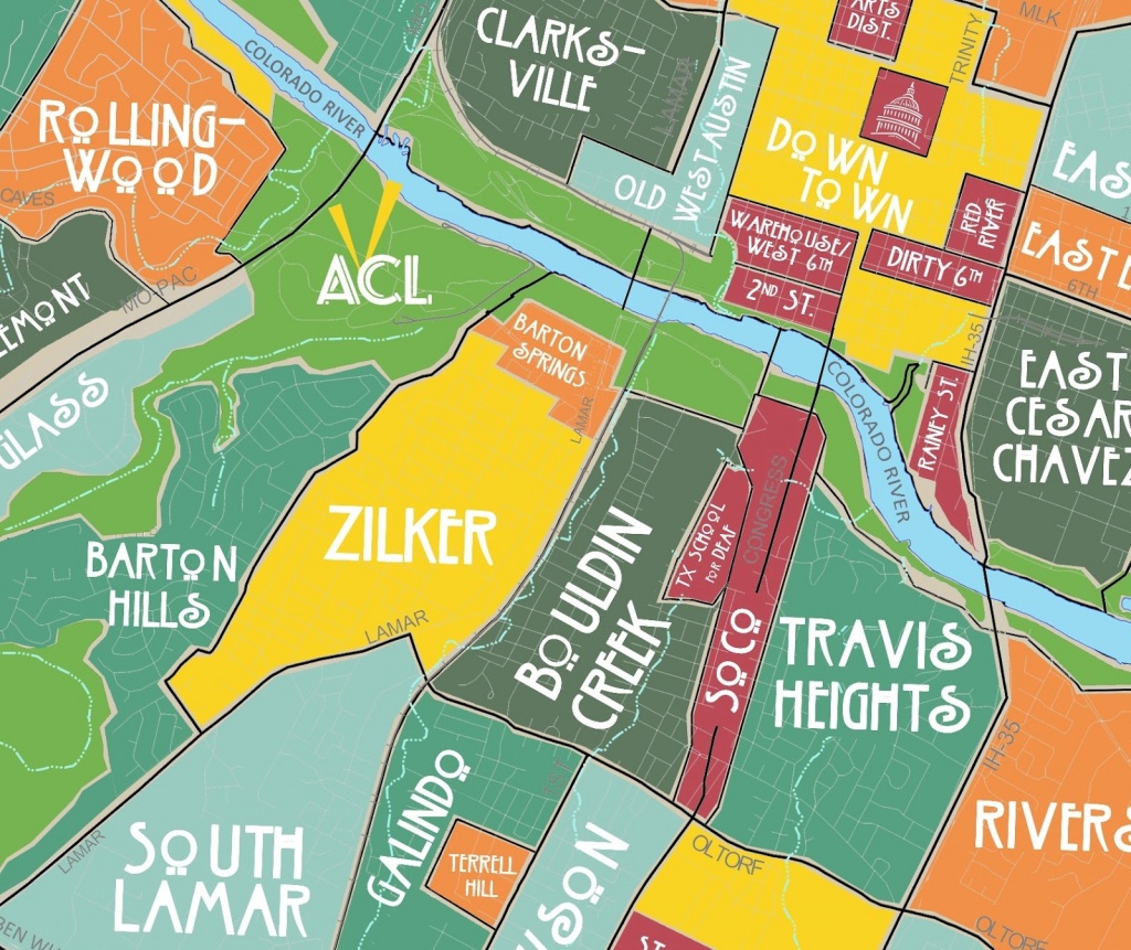 Aggregated Maps Of Austin — Austin&amp;#039;s Atlas - Austin Texas Map