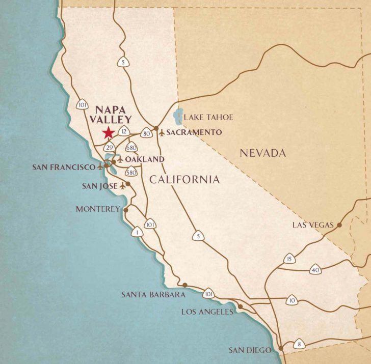 Napa California Map