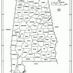 Alabama Free Map   Printable Map Of Alabama